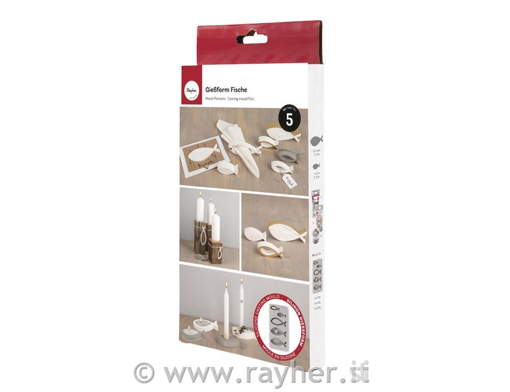 Silikonski kalup Riba, 5 oblik