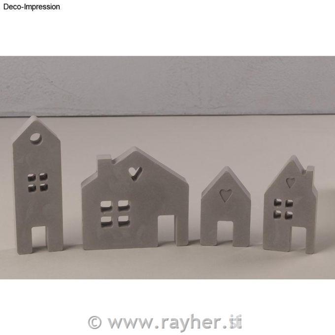 Silicone casting mould Houses 2