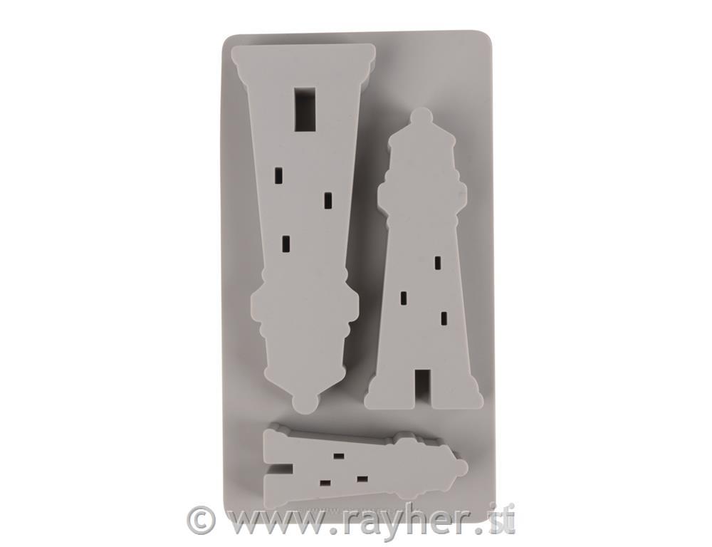 Silicone Casting mould Lighthouse 14.5x23 shapes, box 1pc
