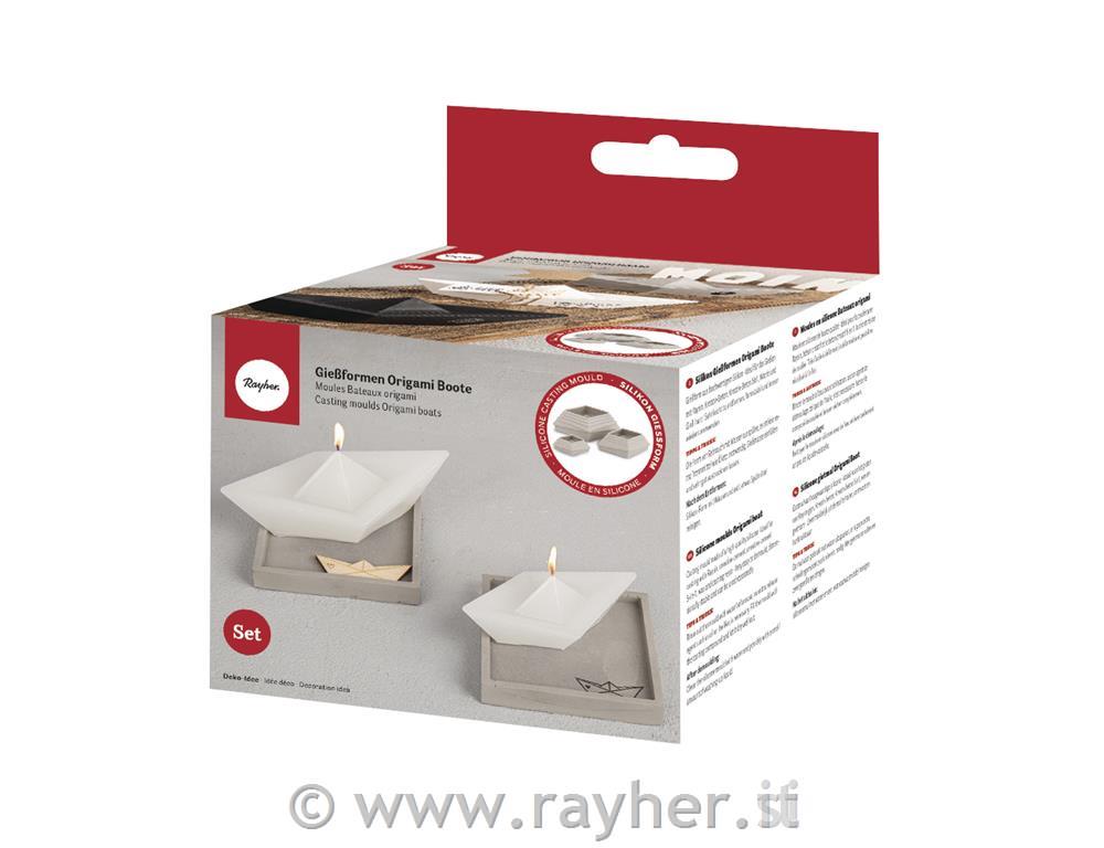 Silikonski kalup Origami čoln 3 velikosti