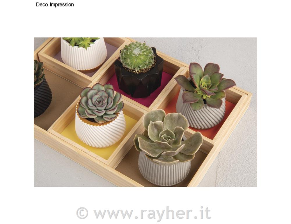 Silikonski kalup Mali lončki 3 dizajni, 7x5,5cm