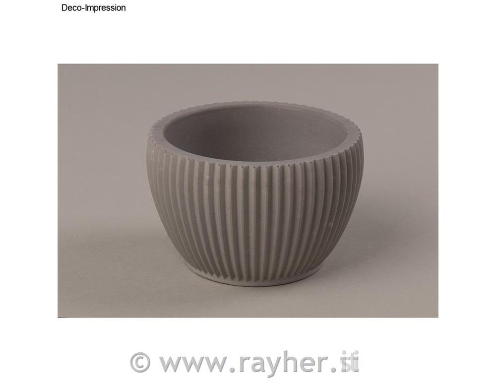 Silicone mould Decorative bowl, ridged9cm, height 6cm, box 1pc