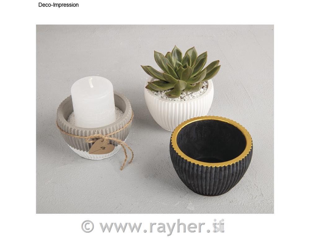 Silicone mould Decorative bowl, ridged9cm, height 6cm, box 1pc