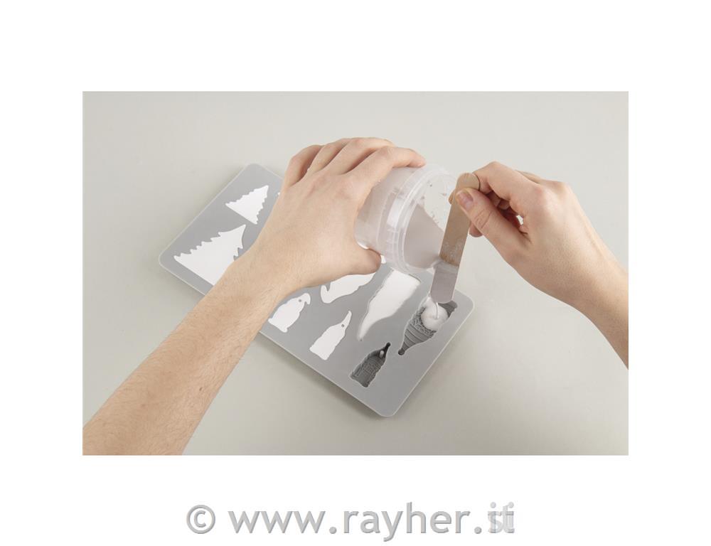 Silicone mould Gnome family, 14.5x26x1cm, 9 shapes, box 1pc