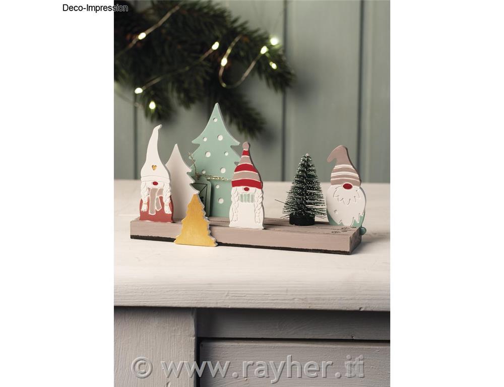 Silicone mould Gnome family, 14.5x26x1cm, 9 shapes, box 1pc