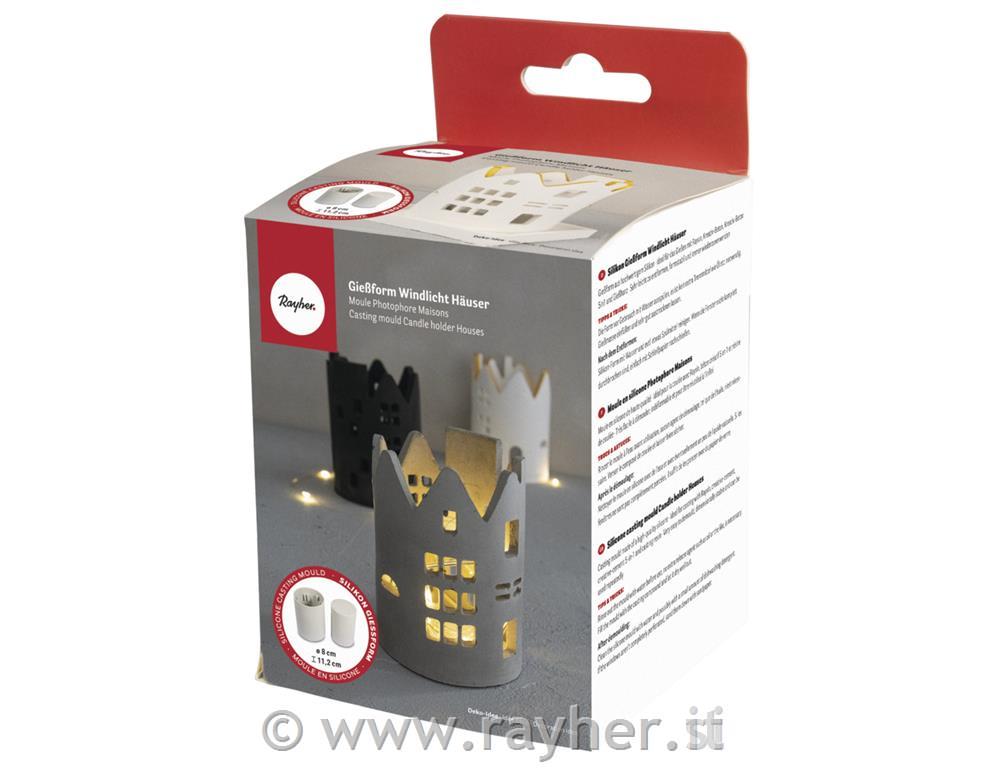 Stampo in silicone Portacandela case, 8