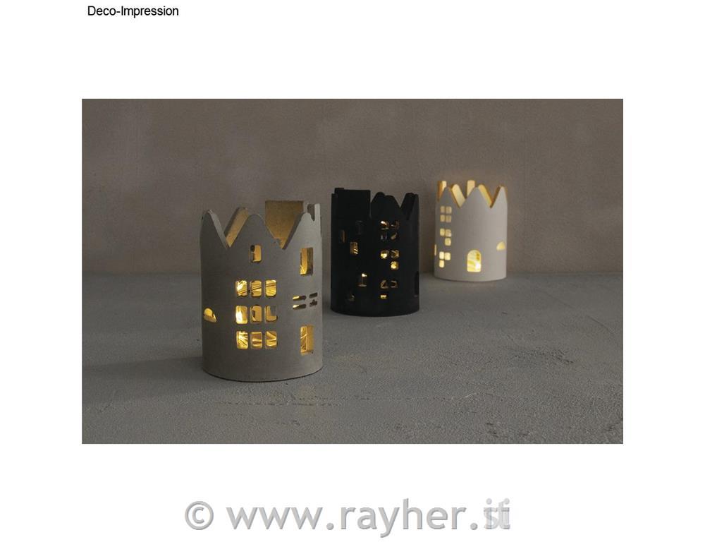 Stampo in silicone Portacandela case, 8