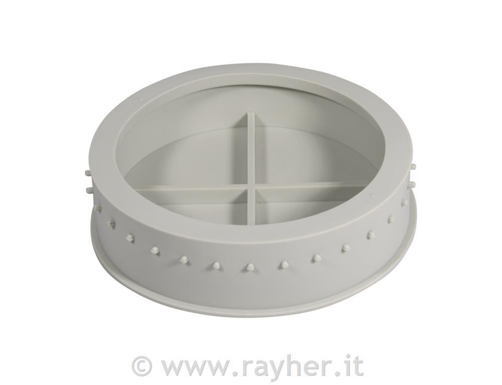 Silicone mould Coaster w.pierced edge, 17cm x H 4cm