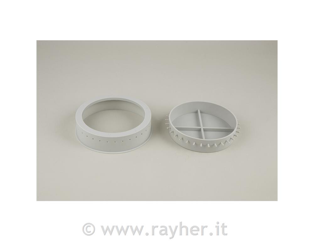 Silicone mould Coaster w.pierced edge, 17cm x H 4cm