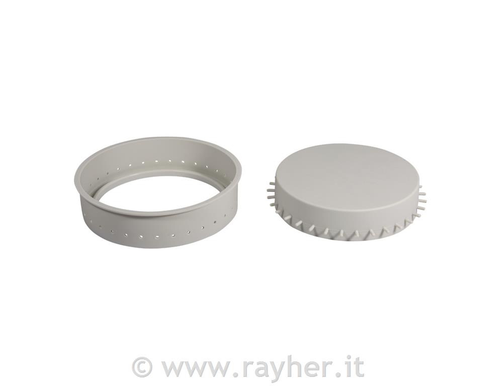 Silicone mould Coaster w.pierced edge, 17cm x H 4cm