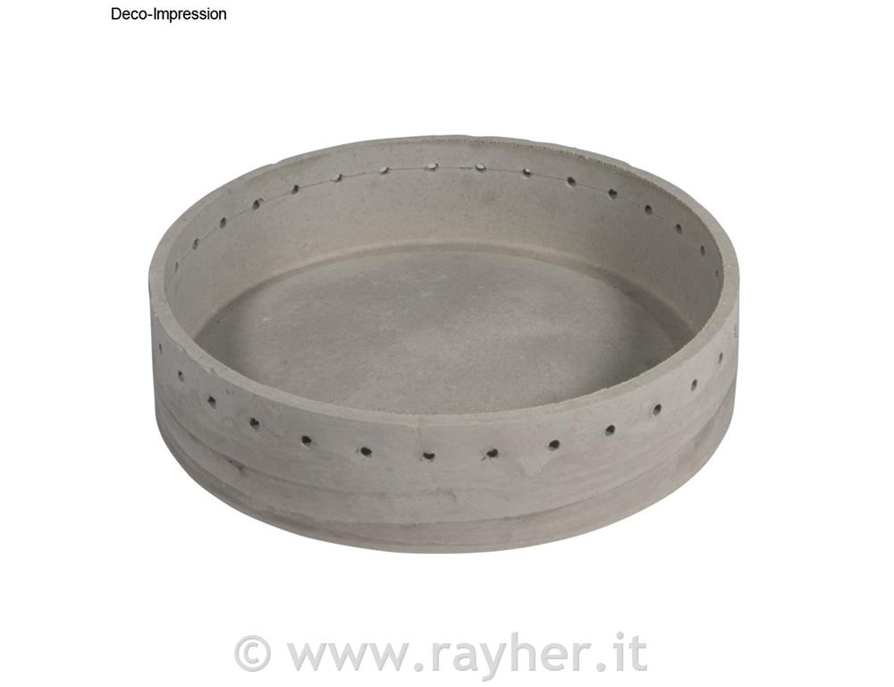 Silicone mould Coaster w.pierced edge, 17cm x H 4cm