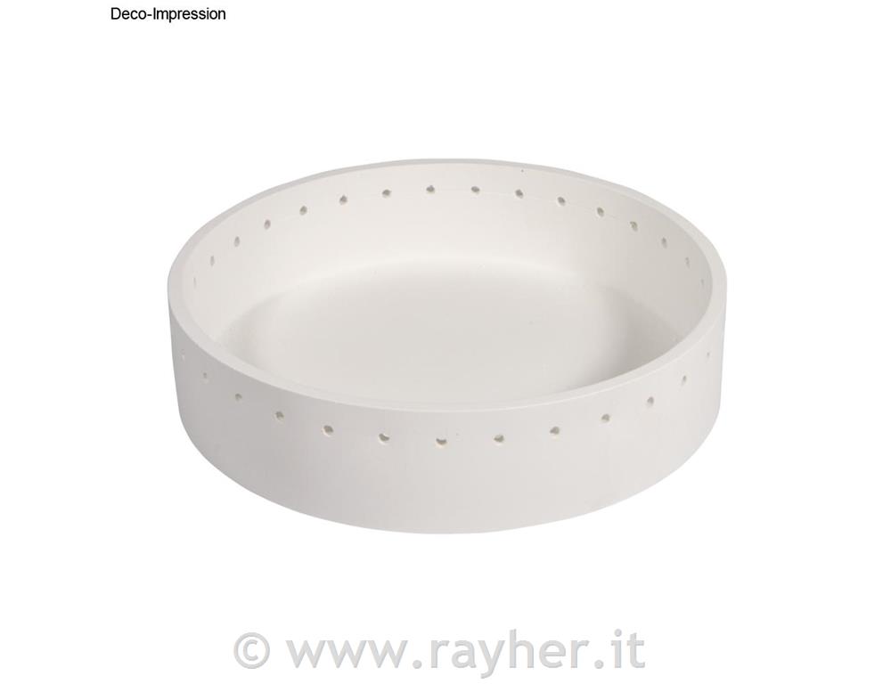 Silicone mould Coaster w.pierced edge, 17cm x H 4cm