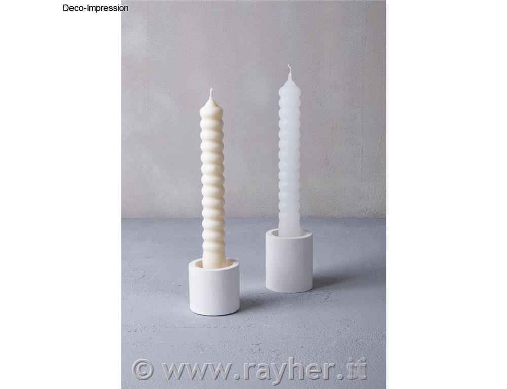 Kalup sveča črtasta, o2cm / višina 19.5cm