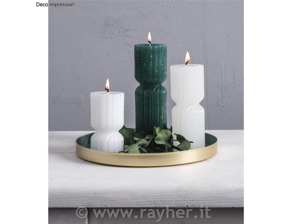 Kalup sveča dvojna zavita, o4,6x15cm+kovinski držalec stenja