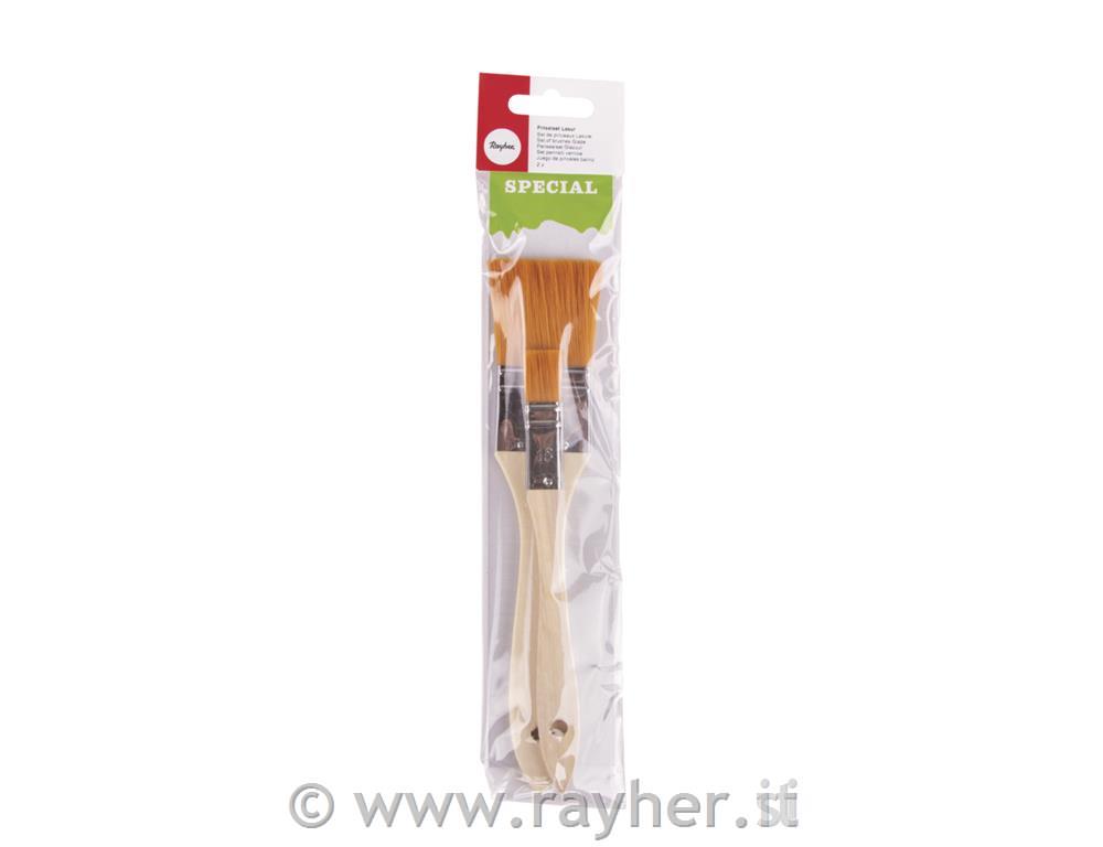 Set pennelli vernice, assortito, bus.blis. 2pz