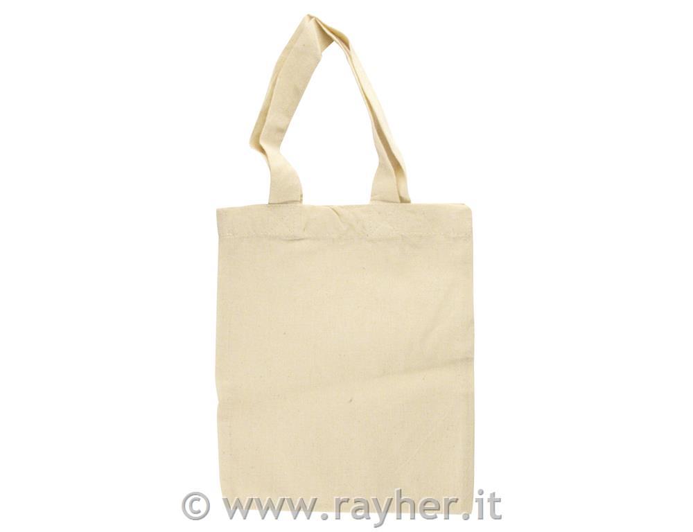 Cotton bags, unprinted, beige, 25x21 cm