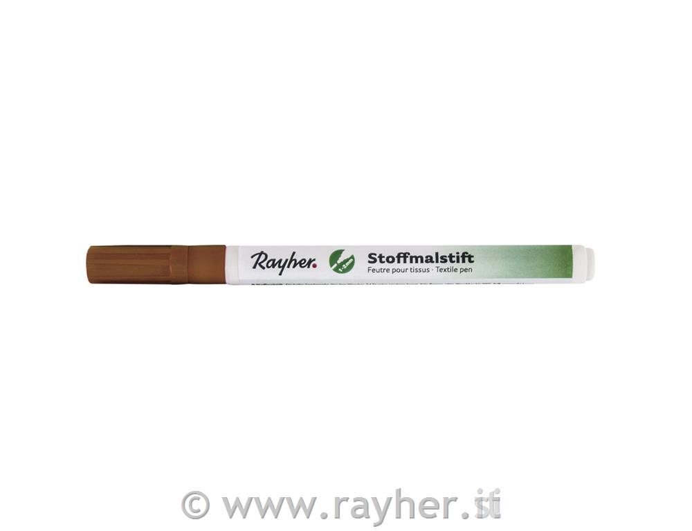 Pennarelli p.stoffa, punta finemarrone medio