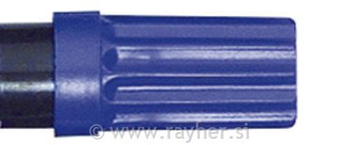 Flomaster za vse podlage prekrivni, temno moder