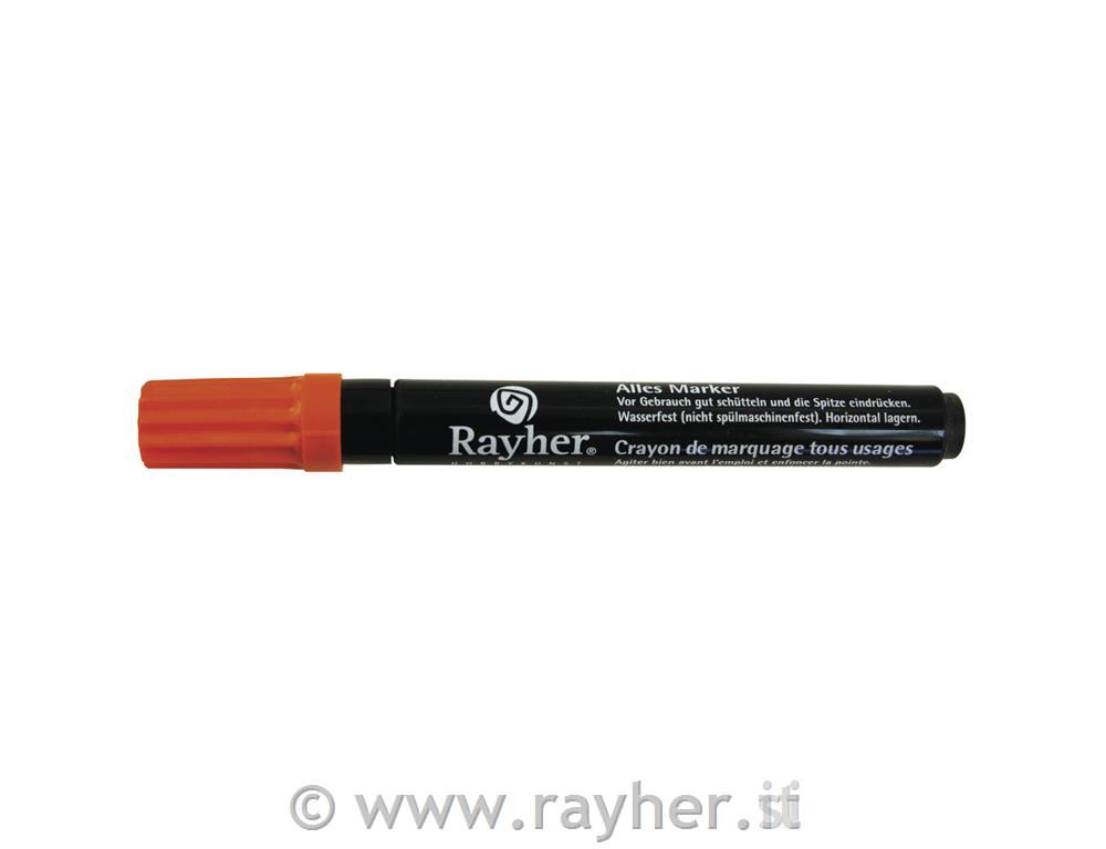 Flomaster za vse podlage prekrivni, oranžen