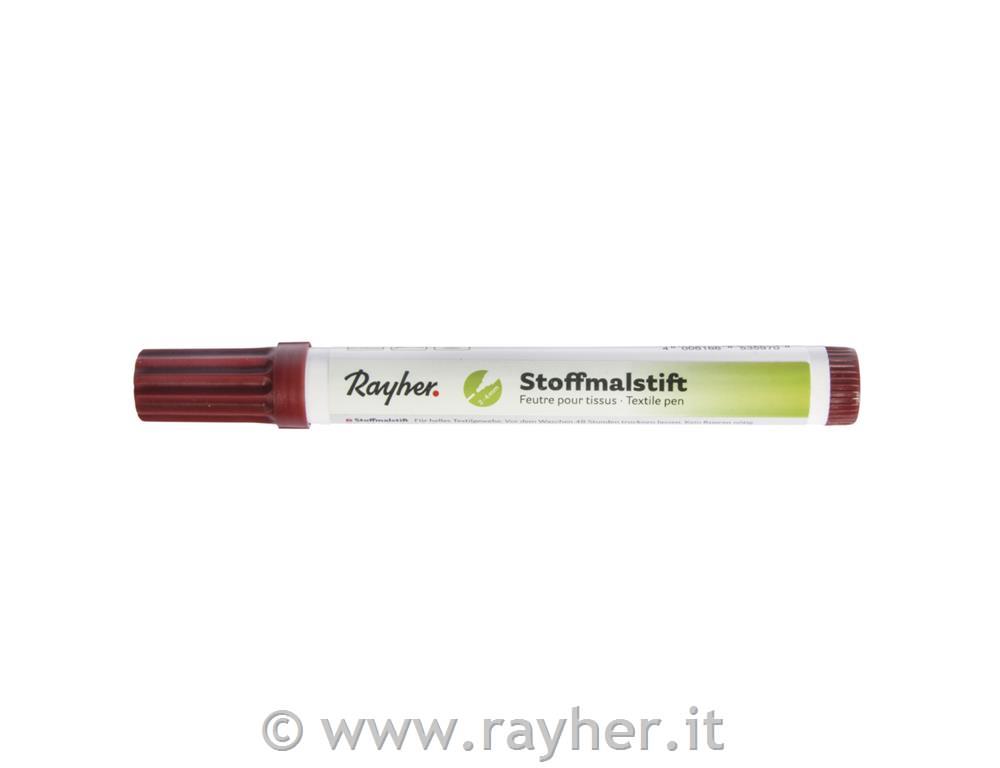 Pennarelli p.stoffa, punta grossamarrone medio