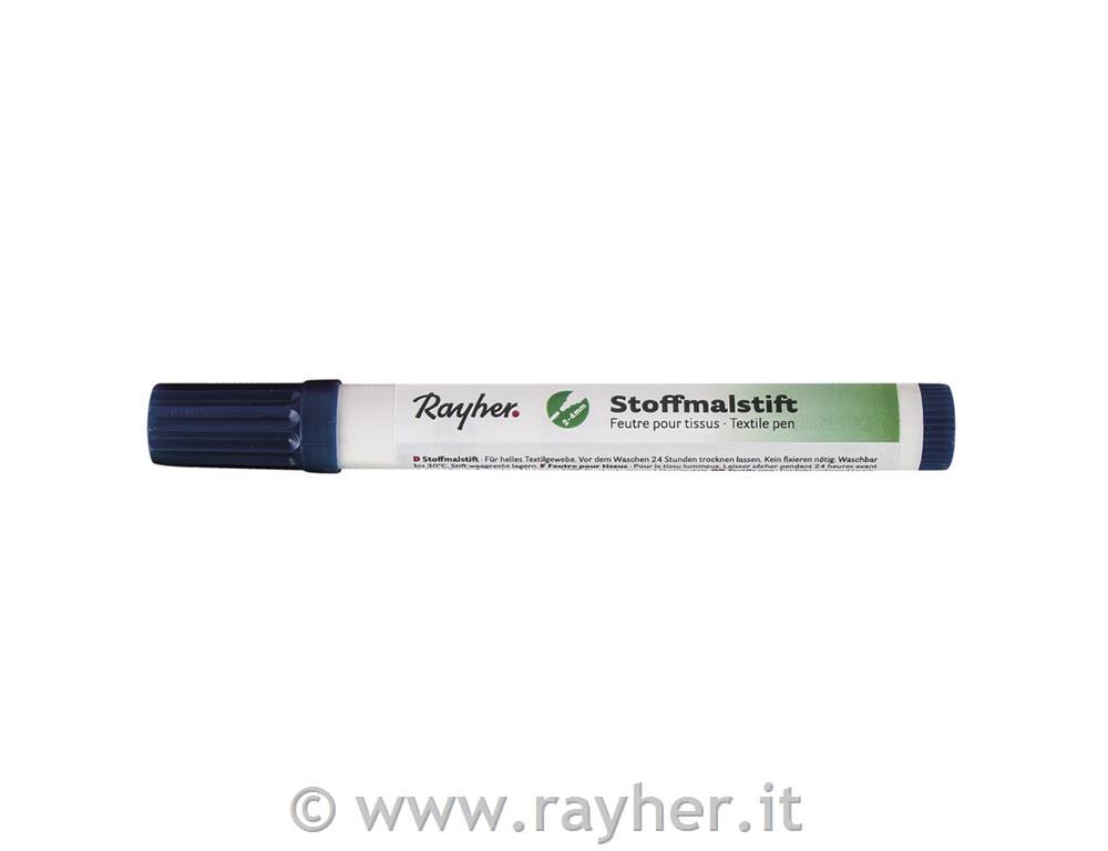 Flomaster za tekstil, debel, temno moder