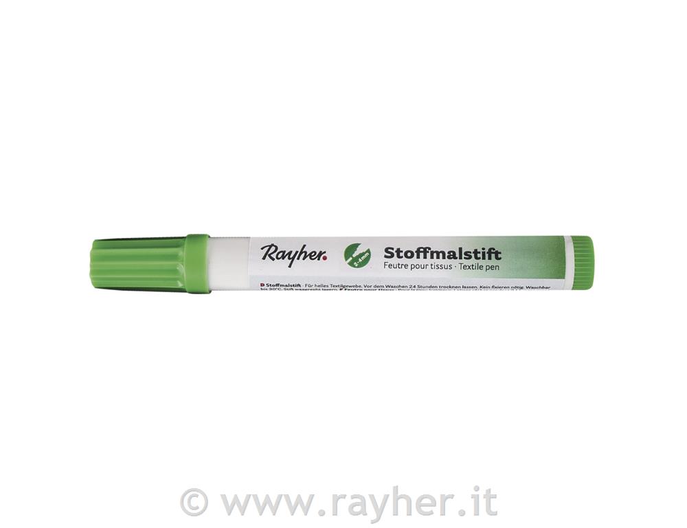 Pennarelli p.stoffa, punta grossaverde chiaro
