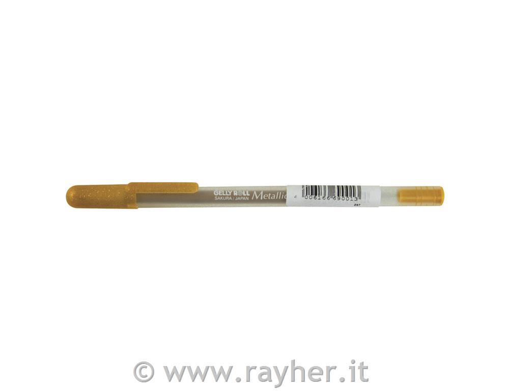 Penna, effetto metallico - oro