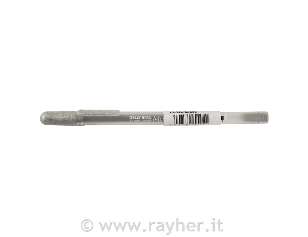 Pisalo kovinskega videza, srebrno