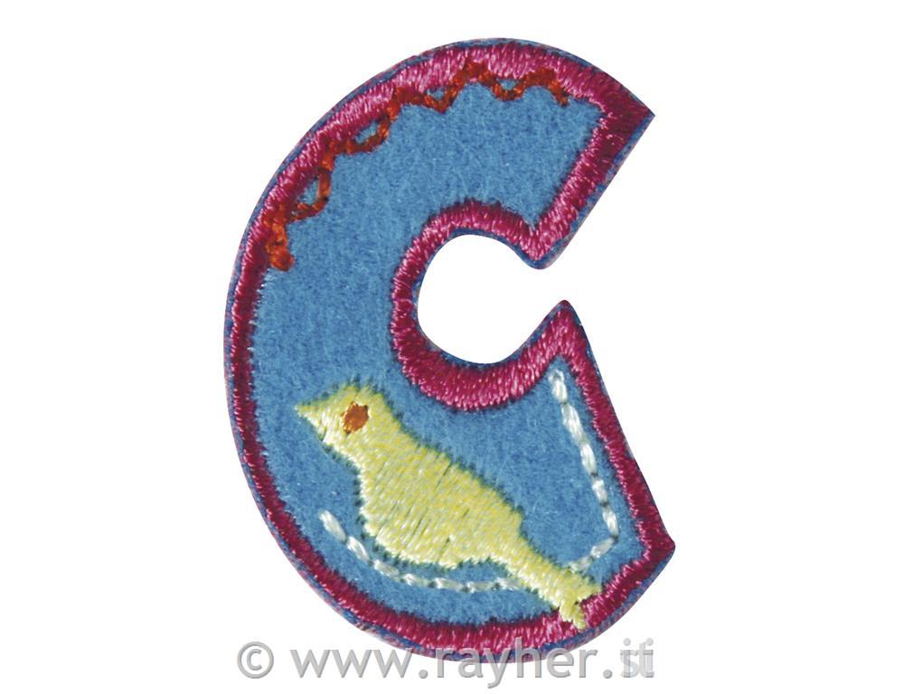 Fabric ironing letter, 3 cm, "C"