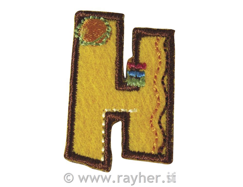 Črka za likanje na tekstil, 3 cm, "H"