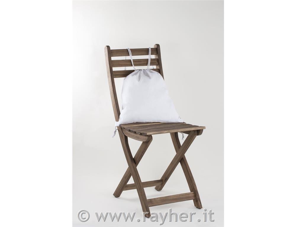 Vrečka bombažna z vrvico, bela, 38x42cm, 100% bombaž