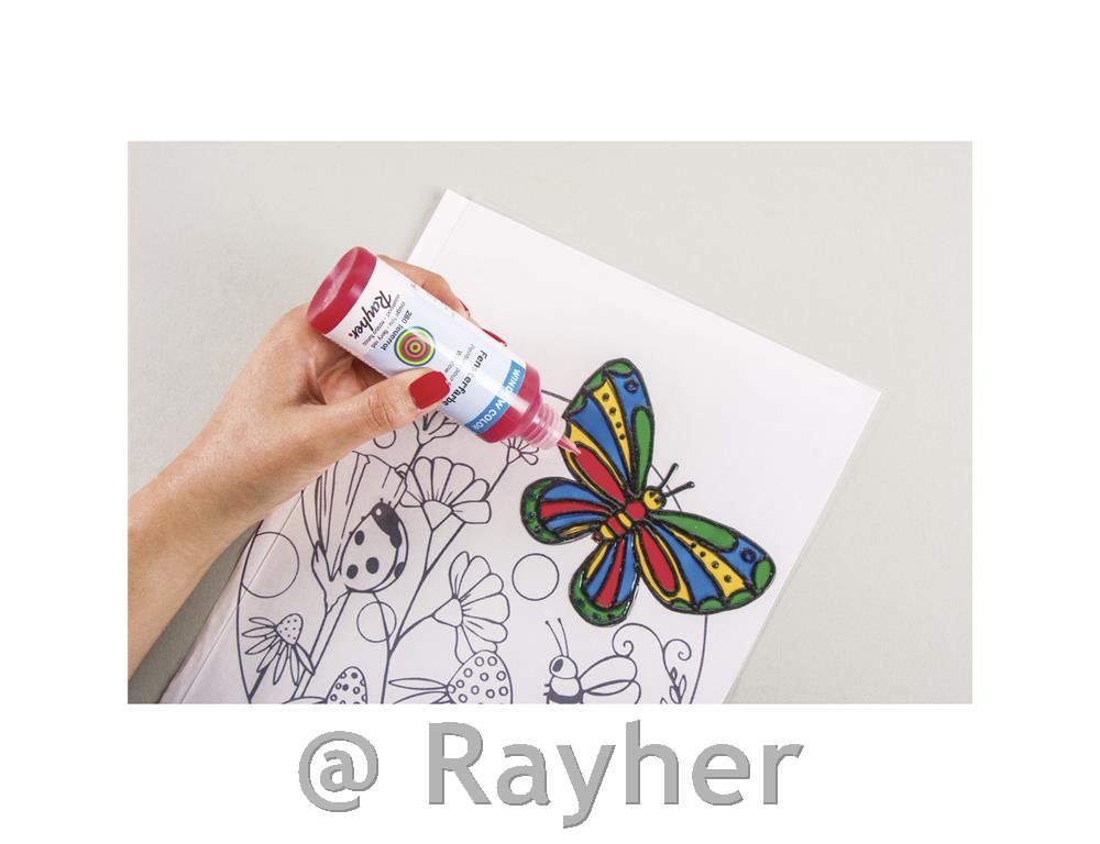 Set lepljive barve za steklo, kontura,šablone