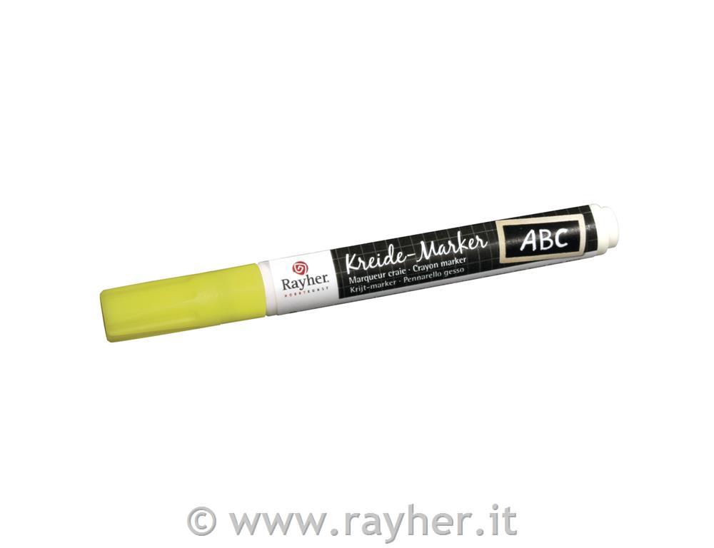 Pennarello gessopunta scalpello 2-6 mmgiallo neon