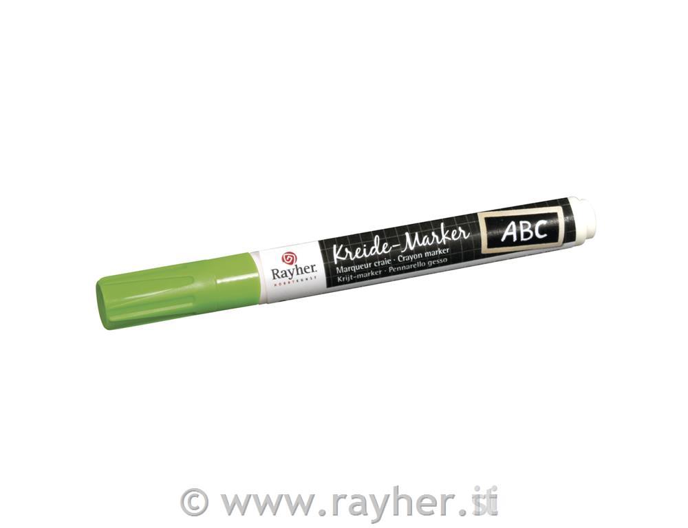 Crayon marker, shiny green, chock tip 2-