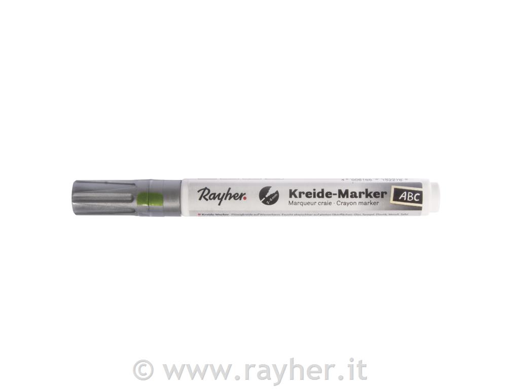 Crayon marker, brilliant silver, chock t