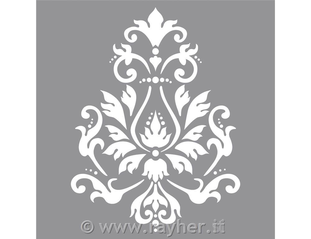 Mascherina motivo broccato30,5x30,5cm, bus.blis. 1pz