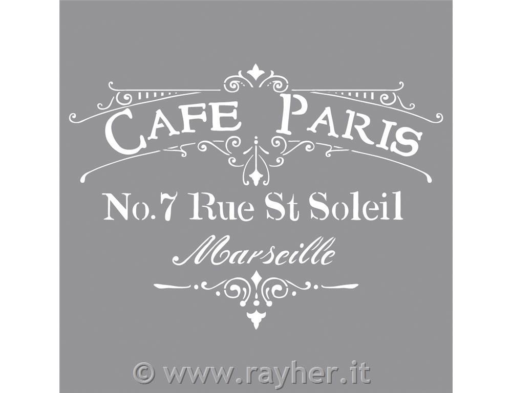 Mascherina Cafe Paris30,5x30,5cm, bus.blis. 1pz