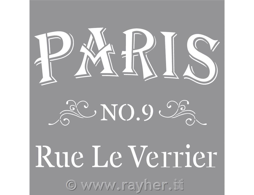 Šablona Paris, 30.5x30.5cm