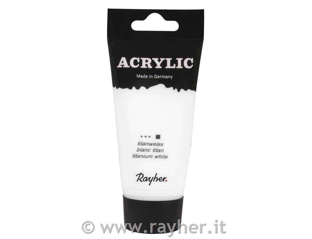 Acrylic, titanium white, Artists colours