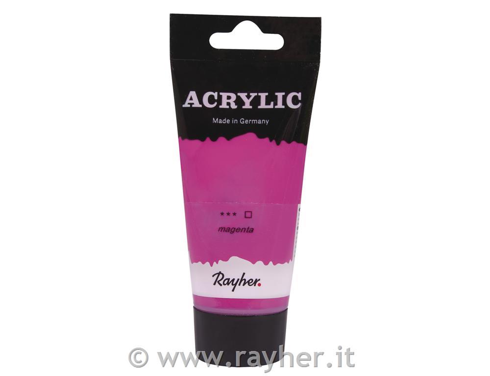 Acrylic, magentacolore acrilico per artisti, tubetto blimagenta