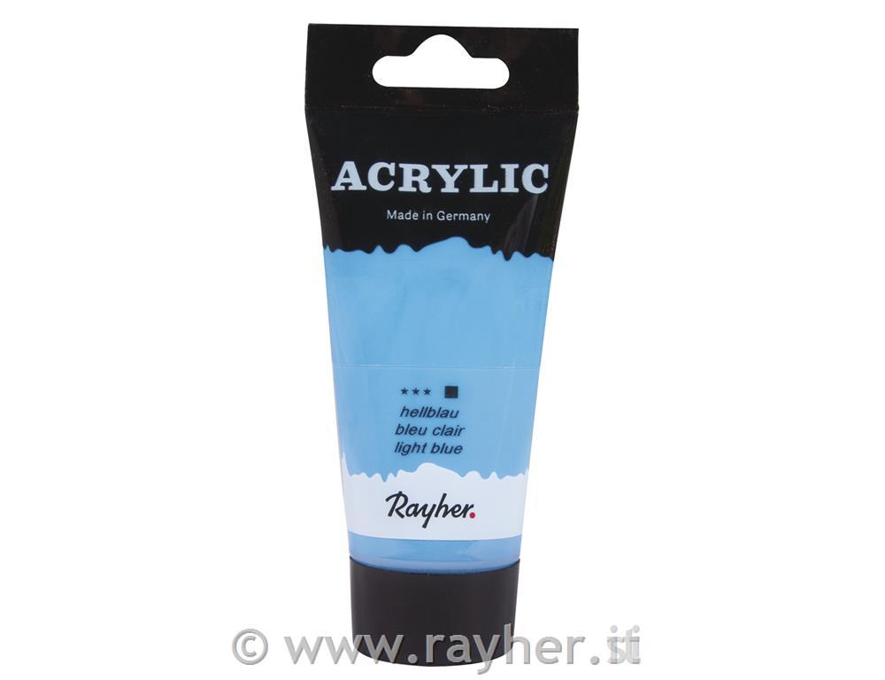 Acrylic, blu chiarocolore acrilico per artisti, tubetto bliblu chiaro