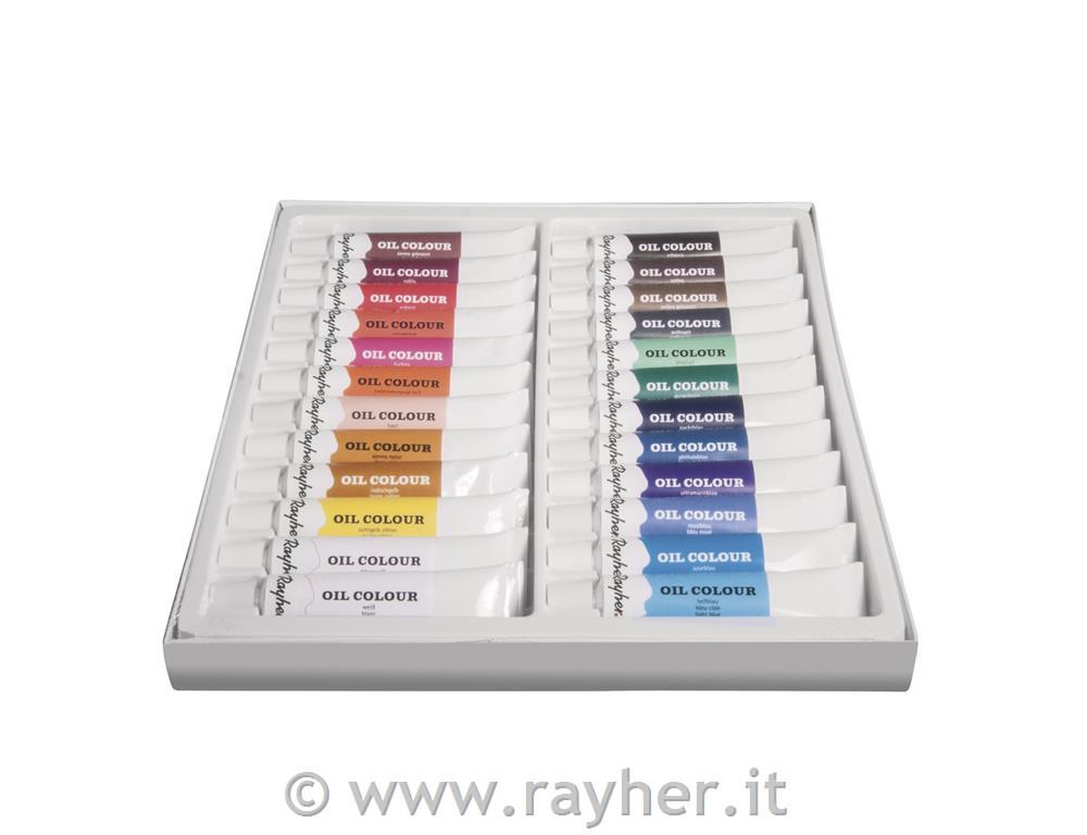Set colori ad olio per artisti24 colori x 12ml, set