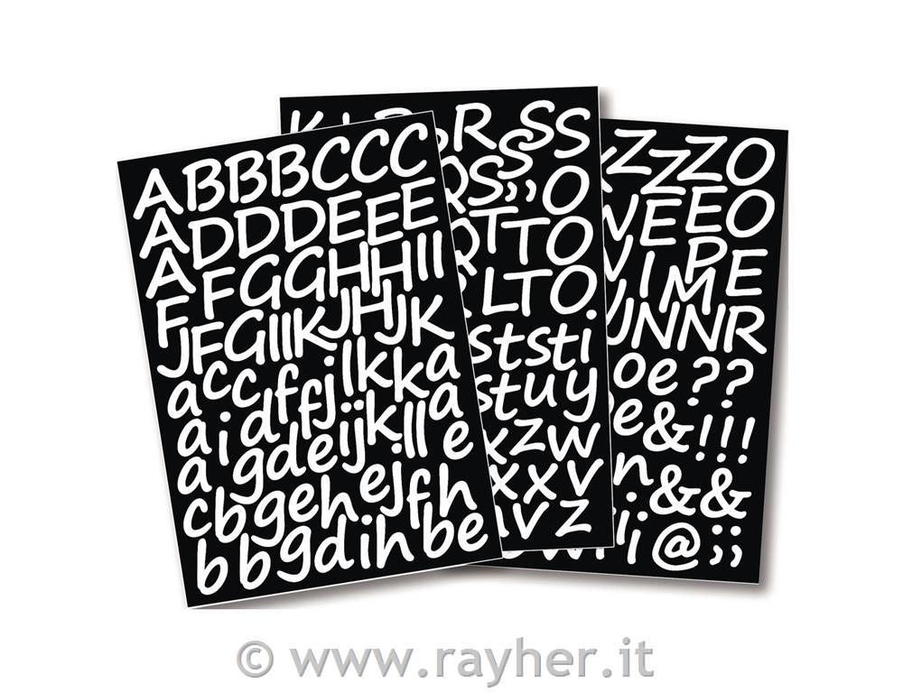 Glueing letters cursive writing, 3cm, DI