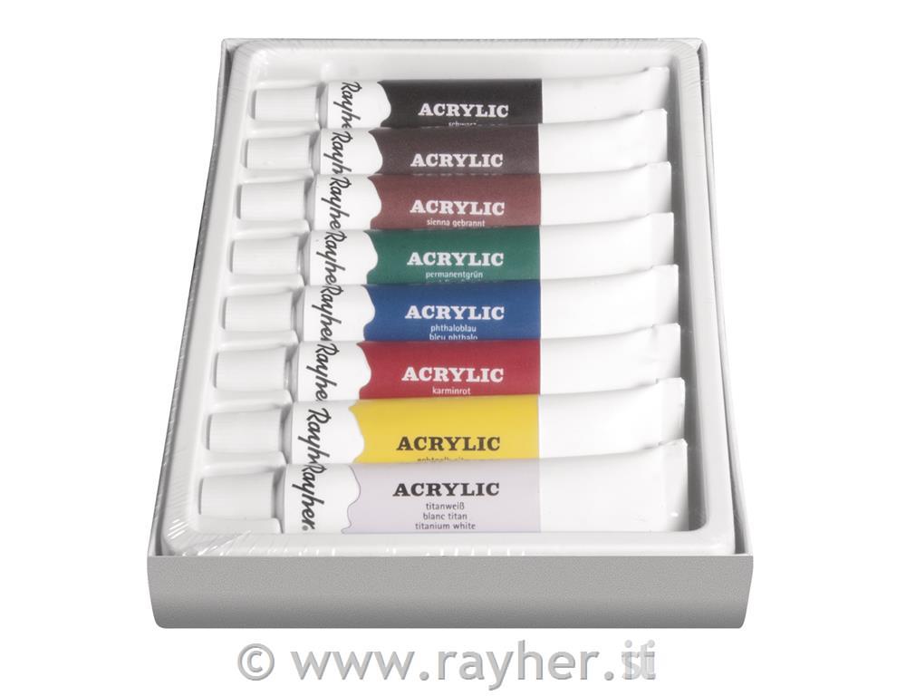 Akrilne barve Artist's Acrylic, 8 x 12ml