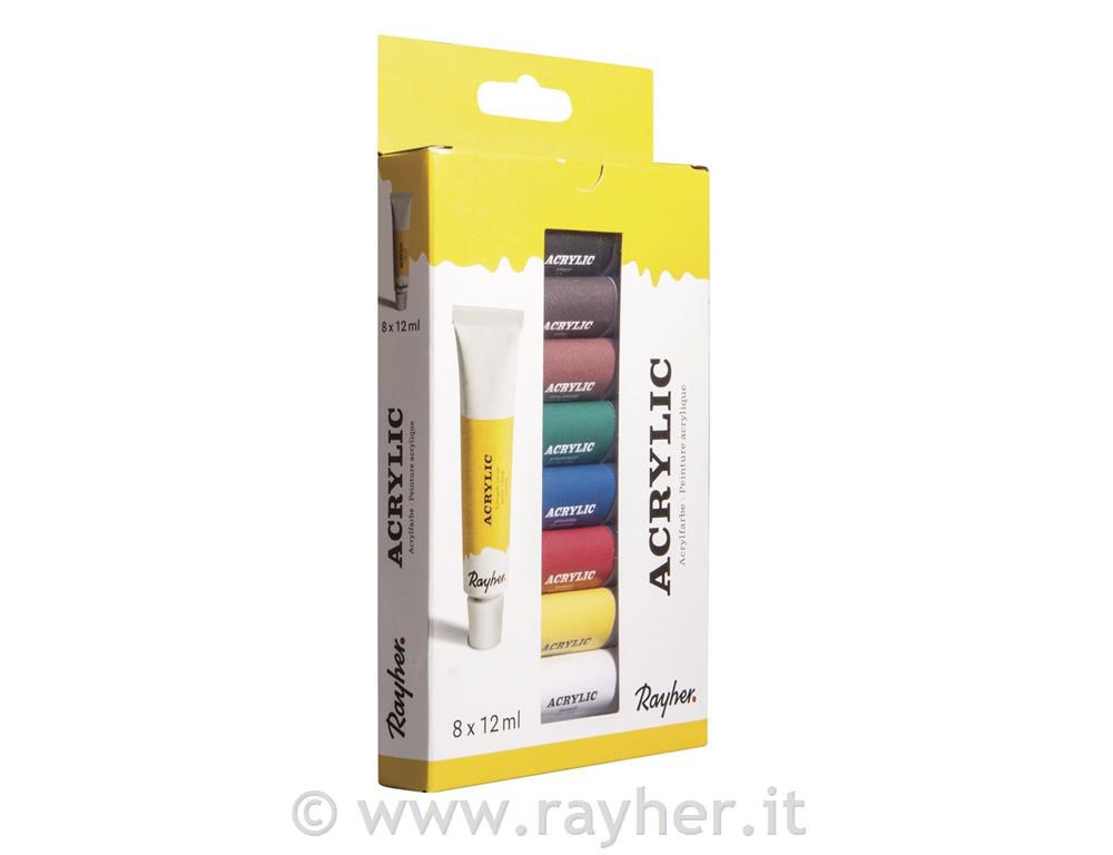 Akrilne barve Artist's Acrylic, 8 x 12ml