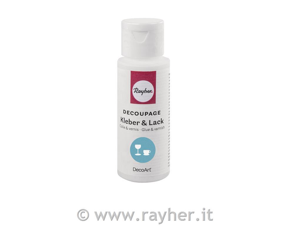 Decoupage colla & lacca per vetroresistente alla lavastoviglie, flacone