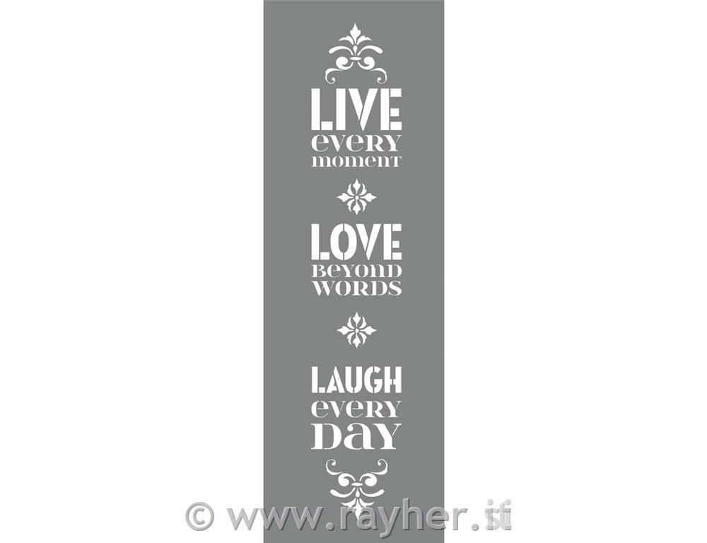 Mascherina Vivi il giorno15,25x45,72cm, bus.blis. 2pz