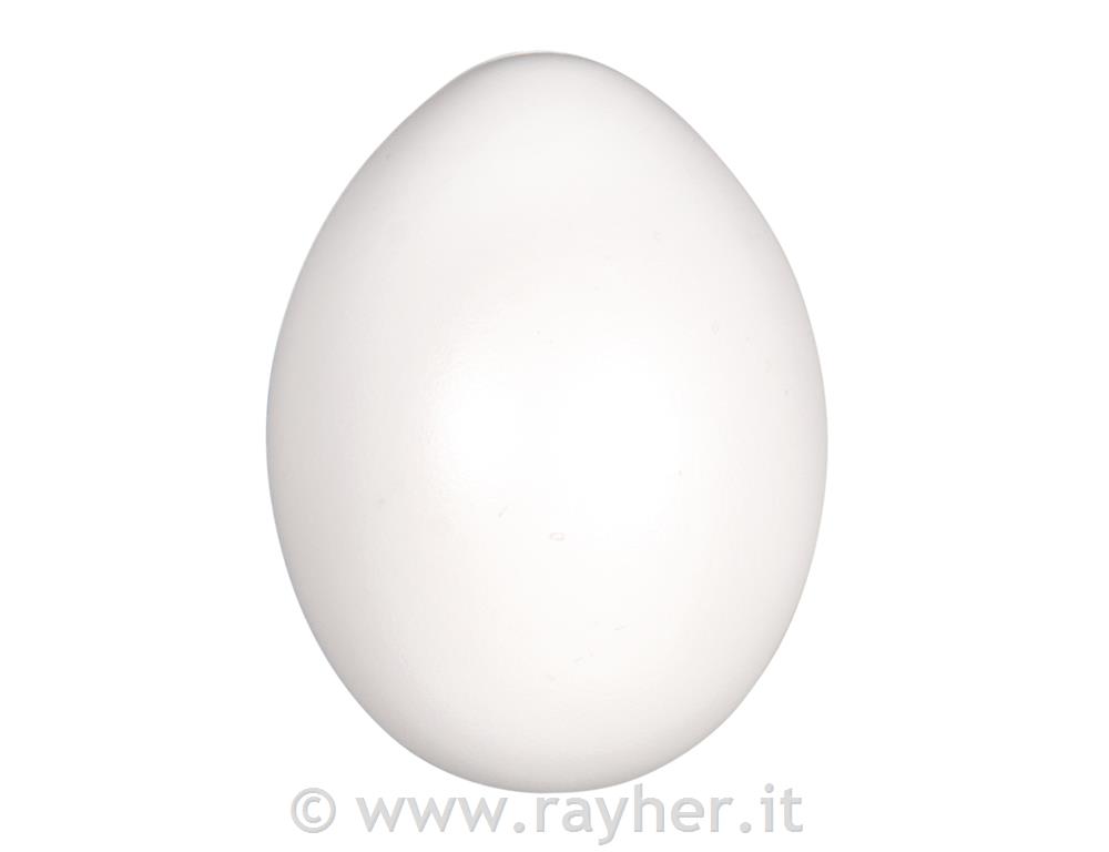 Plastic eggs, 10 cm, white