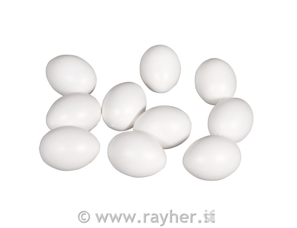 Plastična jajca, 6 cm, 10 kom.