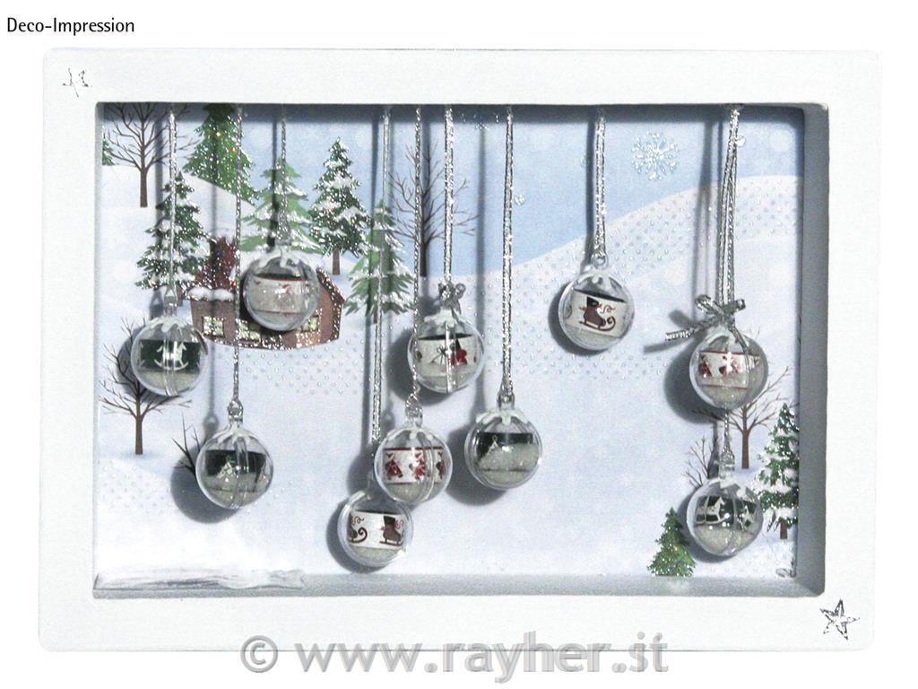 Sfera plastica, apribile, 3 cm ocristallo